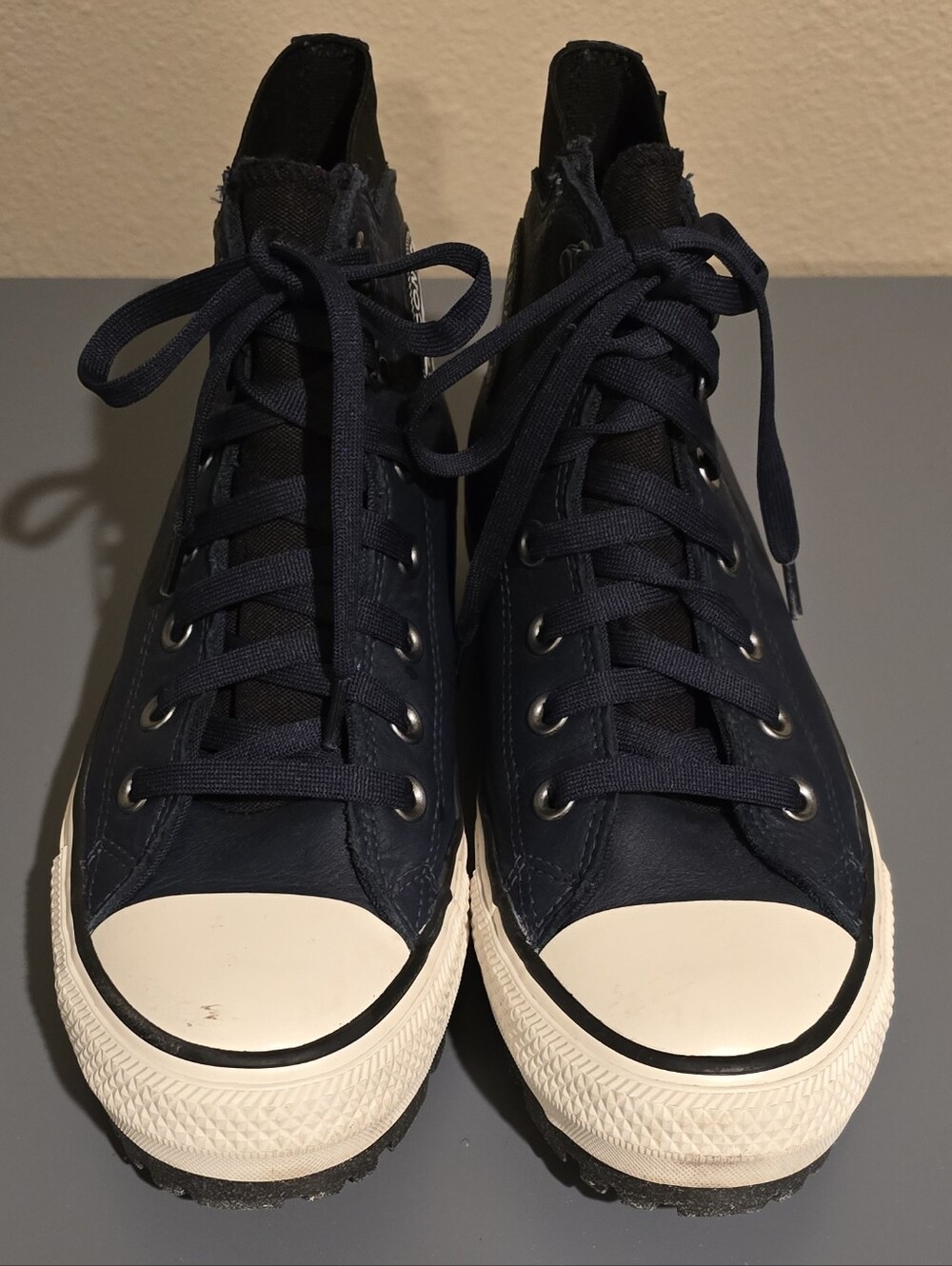 Converse Chuck Taylor All Star City Trek Waterproof Leather Boots Navy Blue Wome - Picture 10 of 13